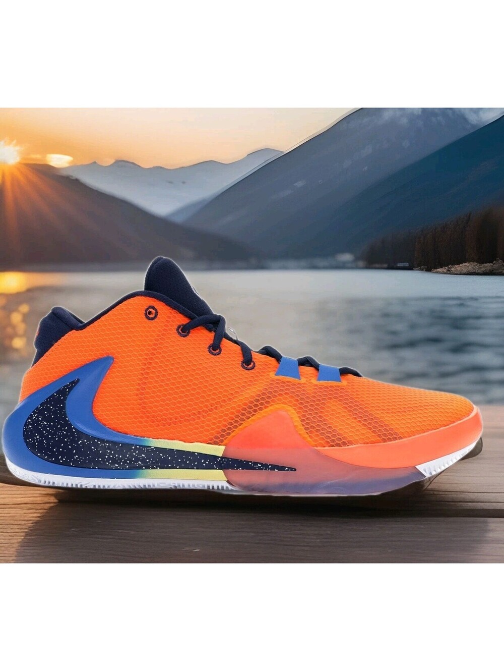 Nike Zoom Freak 1 Giannis Orange Men 10 Antetokounmpo's Basketball Shoes All Bro
